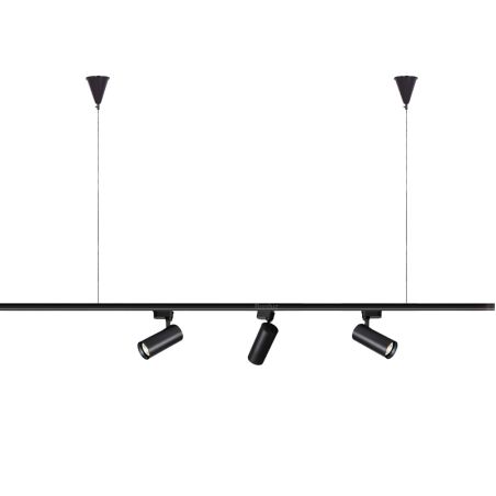 Cable suspensión 2 m Negro carril monofásico