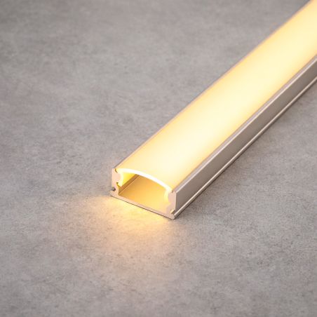 Perfil aluminio de superficie 17x7mm 2 metros