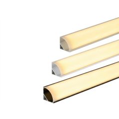 Perfil aluminio esquina "L" 16x16mm para tiras LED