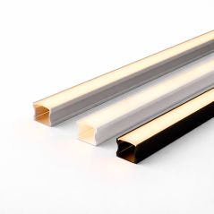 Perfil aluminio superficial 17x14mm para tiras LED