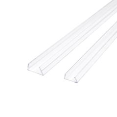 Perfil plástico transparente para sujetar tira LED