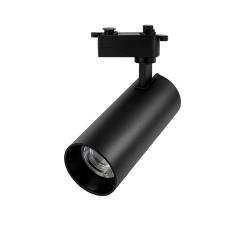 Foco carril monofásico 30W ZT negro eco