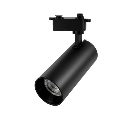 Foco carril monofásico 30W ZT negro eco