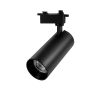 Foco carril monofásico 30W ZT negro eco