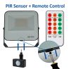 Proyector exterior 50W IP65 con sensor de movimiento