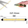 Tira LED 24V COB 512LED/m corte 3cm IP20 -5 mts