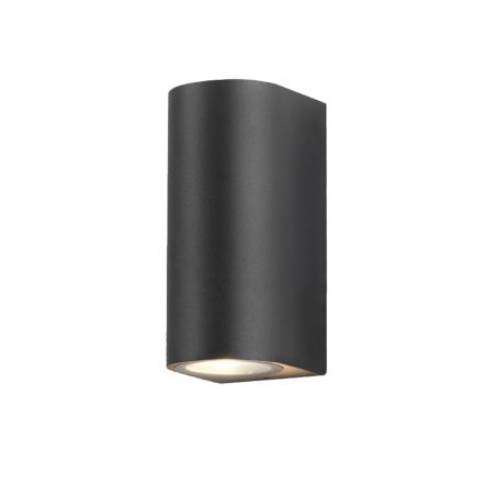 Aplique de pared exterior con portalámpara GU10 doble