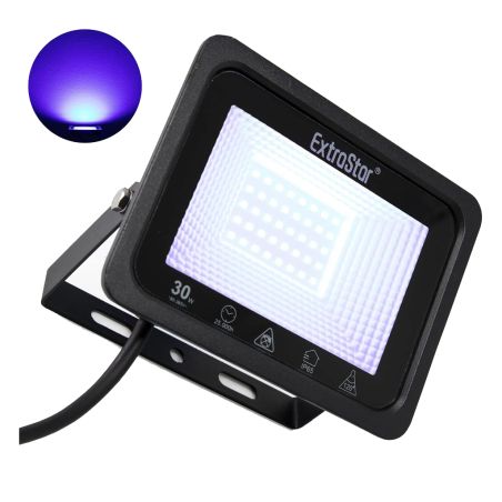 Foco Proyector para exterior 30W luz azul