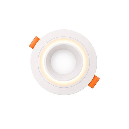 Aro redondo basculante 9cm con circulo de luz