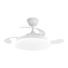 Ventilador de techo LED 96W con aspas plegables y motor DC