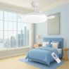 Ventilador de techo LED 96W aspas retractiles caja colores