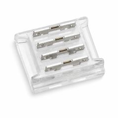 Conector rápido recto para tira LED RGB 10mm 4 contactos 12V/24V IP20