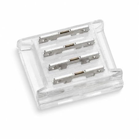 Conector rápido recto para tira LED RGB 10mm 4 contactos 12V/24V IP20