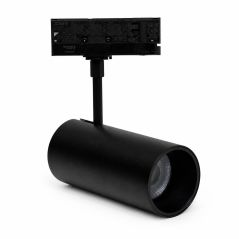 Foco carril trifásico 30W negro CCT ajustable 3 tonos - Profesional