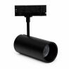 Foco carril trifásico 30W negro CCT ajustable 3 tonos - Profesional