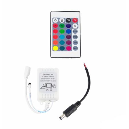Controlador RGB con mando a distancia 12V