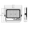 Foco Proyector LED Solar 200W 2700Lm EcoLux - 3CCT | Control Remoto | IP65