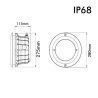 Pack Lámpara LED 45W G53 DC12V + Housing Carcasa Empotrable Para Piscinas | PAR56 | IP68