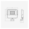 Foco Proyector LED 50W AURORA - Chip Lumileds 140Lm/W - Sensor Movimiento PIR