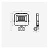 Foco Proyector LED 30W AURORA - Chip Lumileds 140Lm/W - Sensor Movimiento PIR