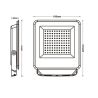 Foco Proyector Exterior LED 50W - EVO PRO - CCT - Chip Lumileds