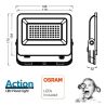 Foco Proyector LED 50W - ACTION PRO - OSRAM CHIP DURIS E2835