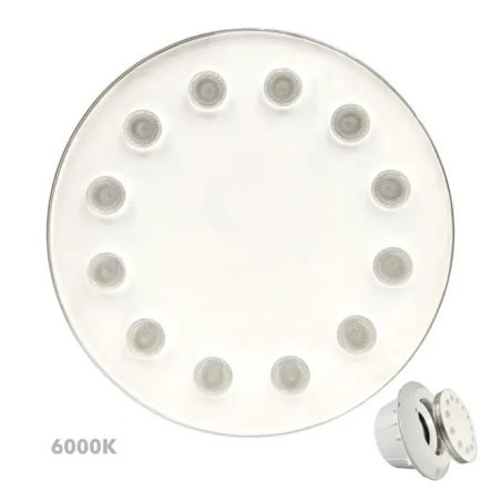 Bombilla LED Blanco 6000K Sumergible 36W PAR56 - DC12V - IP68 - Acero 316 - IK10 - Piscina