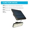 Aplique Solar LED Desmontable - 1000Lm - Sensor de presencia PIR - 4000K