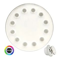 Pack 5 Bombillas LED RGB Sumergible 36W PAR56 - DC12V - IP68 - Acero316 - IK10 + CONTROLADORA + MANDO CONTROL REMOTO - Piscina