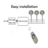 Lámpara LED RGB Sumergible 12W - DC12V - IP68 - Acero Inoxidable 316