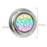 Lámpara LED RGB Sumergible 12W - DC12V - IP68 - Acero Inoxidable 316