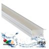 Regleta IP68 Luminaria LED Lineal - Empotrable -RGB+WW - BERLIN XL ANONIZADO PLATA - 24V.