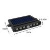 Aplique Foco Solar Orientable Led - 5W Chip - Sensor de Movimiento - 4000K