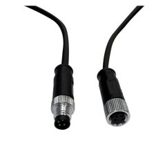 Cable conector Estanco 12V-24V - IP68 - M8 - Macho – Hembra 4x0,3mm2 – ø12mm