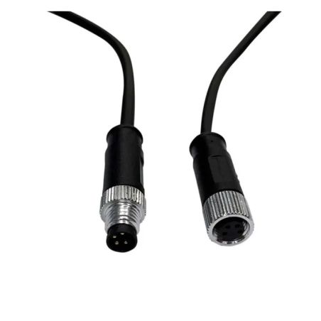 Cable conector Estanco 12V-24V - IP68 - M8 - Macho – Hembra 4x0,3mm2 – ø12mm