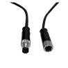 Cable conector Estanco 12V-24V - IP68 - M8 - Macho – Hembra 4x0,3mm2 – ø12mm