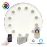 Pack Bombilla LED RGB Sumergible 36W PAR56 - DC12V - IP68 - Acero316 - IK10 + CONTROLADORA + MANDO CONTROL REMOTO - Piscina