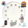 Pack Bombilla LED RGB Sumergible 36W PAR56 - DC12V - IP68 - Acero316 - IK10 + CONTROLADORA + MANDO CONTROL REMOTO - Piscina