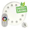 Pack Bombilla LED RGB Sumergible 36W PAR56 - DC12V - IP68 - Acero316 - IK10 + CONTROLADORA + MANDO CONTROL REMOTO - Piscina