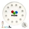 Pack Bombilla LED RGB Sumergible 36W PAR56 - DC12V - IP68 - Acero316 - IK10 + CONTROLADORA + MANDO CONTROL REMOTO - Piscina