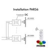 Bombilla LED RGB Sumergible 36W PAR56 - DC12V - IP68 - Acero 316 - IK10 - Piscina