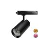 Foco LED carril monofásico 28W-40W NEW MAYA negro para panadería y carnicería