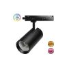 Foco LED carril monofásico 28W-40W NEW MAYA negro para panadería y carnicería