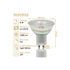 Foco de Carril LED 8W Trifásico GANDÍA BLANCO | SMD1A1A 165Lm/W | UGR13 | 24º