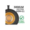 Foco LED 30W PARIS Negro Carril Monofásico | Chip Bridgelux | UGR11 | 24º